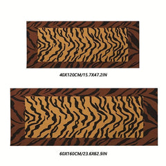 Leopard Print Soft Living Room Rug Non Slip And Dirty Resistant Bedroom Rug