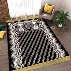 Islamic Prayer Mat Vintage Boho Rug Floral Living Room Bedroom Floor Mat