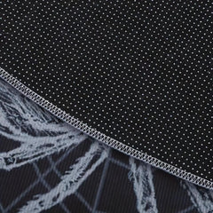 Spooky Spider Round Area Rug Non Slip Washable Carpet Floor Mat