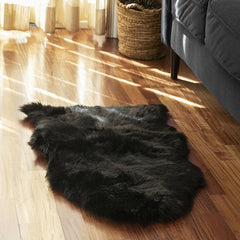 Soft Plush Furry Rug for Living Room & Bedroom, Machine Washable Shaggy Area Car