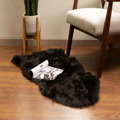 Soft Plush Furry Rug for Living Room & Bedroom, Machine Washable Shaggy Area Car