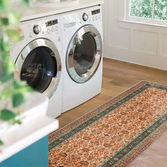 Vintage Washable Runner Rug Non Slip Stair Kitchen Mat Oriental Throw Rug