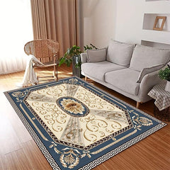 Bohemian Vintage Floral Area Rug Large Waterproof