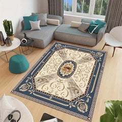 Bohemian Vintage Floral Area Rug Large Waterproof