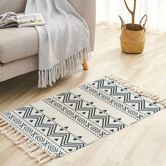 Bohemian Multicolor Tassel Floor Mat - Geometric Kitchen Rug