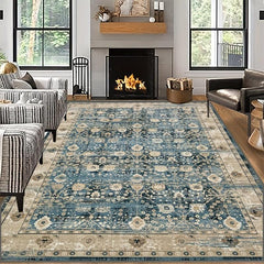 Boho Kitchen Rug Persian Floor Carpet 100x63in