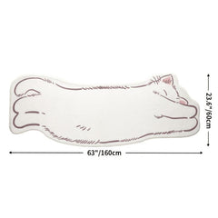 Soft Cat Decor Area Rug for Bedroom Living Room