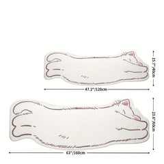 Soft Cat Decor Area Rug for Bedroom Living Room