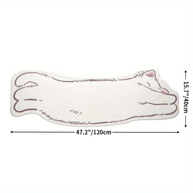 Soft Cat Decor Area Rug for Bedroom Living Room