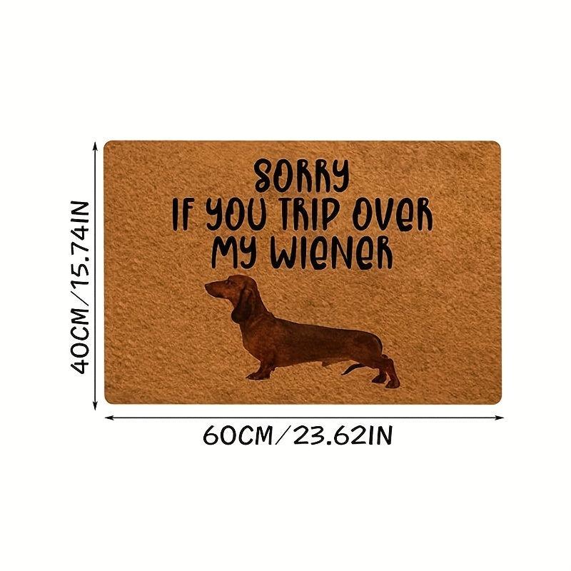 Funny Dog Welcome Door Mat Non-slip Indoor/Outdoor Entrance Mat