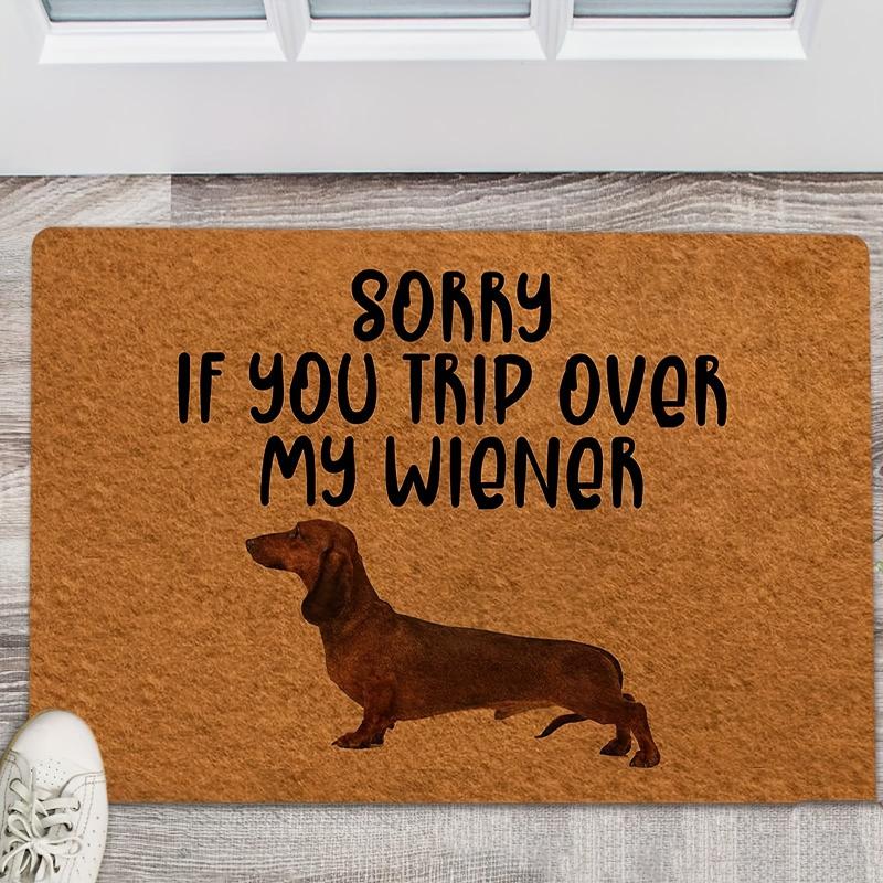 Funny Dog Welcome Door Mat Non-slip Indoor/Outdoor Entrance Mat