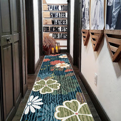 Modern Floral 2'X10' Runner Rug Soft Laundry Room Rug Non Slip Kitchen Mat