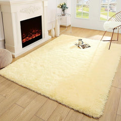 Soft Fluffy Area Rugs For Bedroom Living Room Shaggy Floor Carpets
