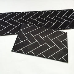 2pcs Stylish Kitchen Rug & Mat Set Non Slip Floor Mats for Kitchen
