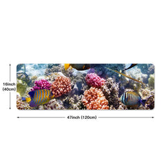 Marine Life Print Sponge Floor Mat for Kitchen and Bathroom