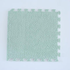 10pcs Plush Puzzle Foam Floor Mat Seat Mat Square Interlocking Carpet