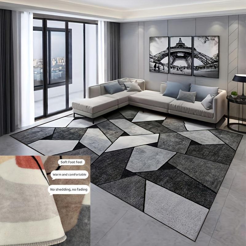 Modern Geometric Area Rug Easy Clean Anti-Slip