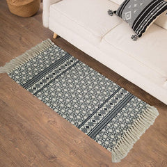 Soft Non Slip Tassel Area Rug for Living Room Sofa Nursery Bathroom