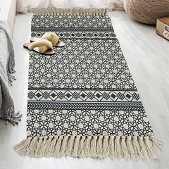 Soft Non Slip Tassel Area Rug for Living Room Sofa Nursery Bathroom