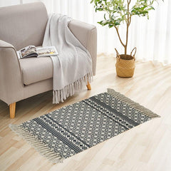 Soft Non Slip Tassel Area Rug for Living Room Sofa Nursery Bathroom