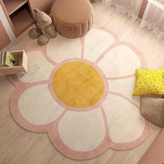 Round Tree Annual Ring Living Room Mat Non Slip Rug