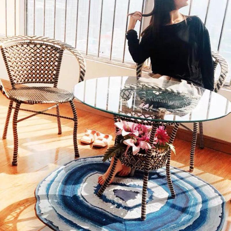 Nordic Round Carpet for Home Living Room Coffee Table Bedroom