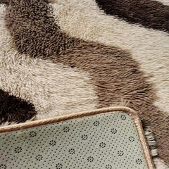 Soft Fluffy Striped Rug for Furniture Upholstery