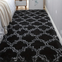 Soft Fluffy Striped Rug for Furniture Upholstery