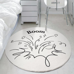 1pc Shaggy Plush Rug for Bedroom Living Room - Soft Farmhouse Boho Home Decor