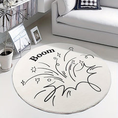 1pc Shaggy Plush Rug for Bedroom Living Room - Soft Farmhouse Boho Home Decor