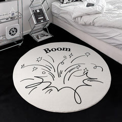 1pc Shaggy Plush Rug for Bedroom Living Room - Soft Farmhouse Boho Home Decor