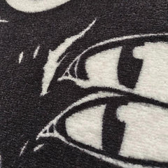 Dark Cat Witch Wind Halloween Rug