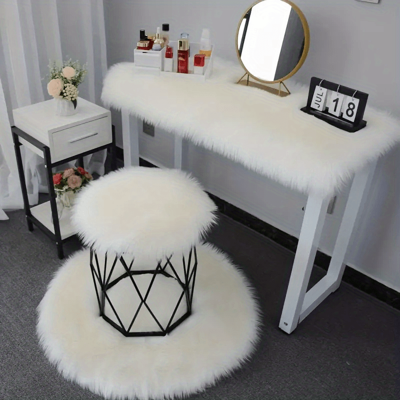 Soft Plush Fur Rugs Modern Faux Fur Rug Fluffy Rug For Bedroom