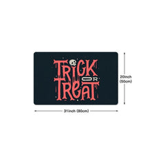 Halloween Mat Rugs Trick Or Treat Letter Rugs Ultra Soft Non Slip Mats
