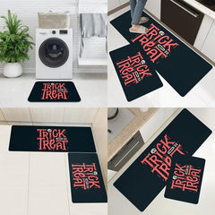 Halloween Mat Rugs Trick Or Treat Letter Rugs Ultra Soft Non Slip Mats