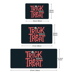 Halloween Mat Rugs Trick Or Treat Letter Rugs Ultra Soft Non Slip Mats