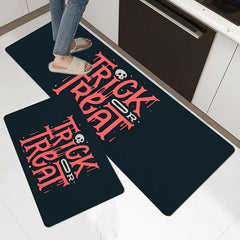 Halloween Mat Rugs Trick Or Treat Letter Rugs Ultra Soft Non Slip Mats
