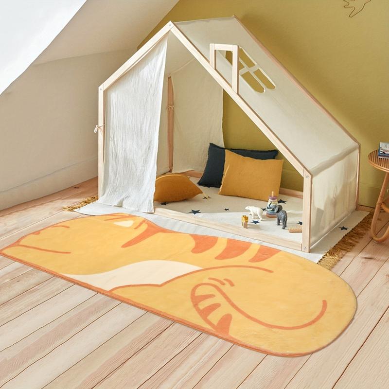 Animal Rug Faux Wool Non slip Carpet Kids Room Study Bedroom