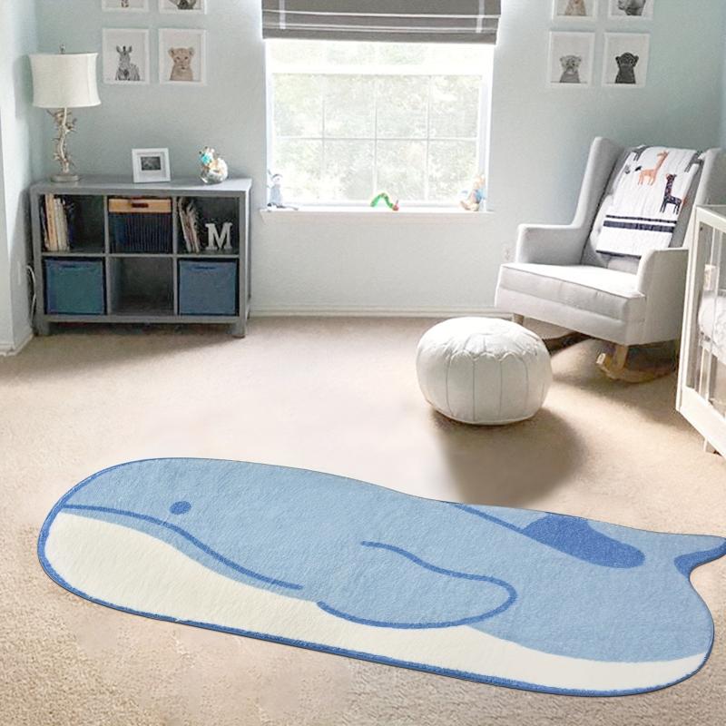 Animal Rug Faux Wool Non slip Carpet Kids Room Study Bedroom