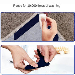 8pcs Rug Anti-slip Sticker Washable Non-marking Carpet Fixing Stickers