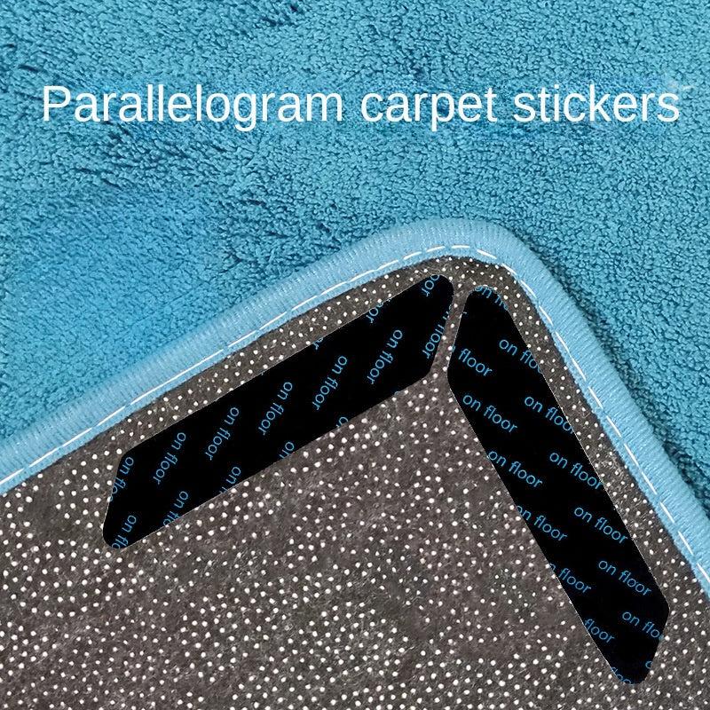 8pcs Rug Anti-slip Sticker Washable Non-marking Carpet Fixing Stickers