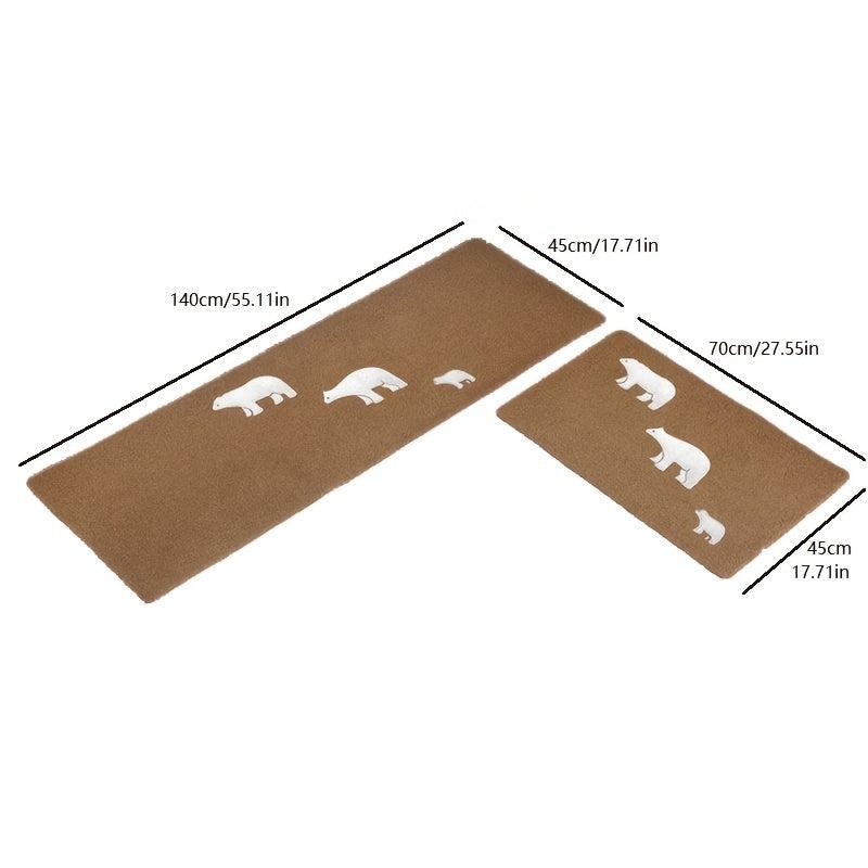 2pcs Animal Kitchen Floor Mat Non slip Kitchen Floor Rug Kitchen Rug Kitchen Mat