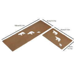 2pcs Animal Kitchen Floor Mat Non slip Kitchen Floor Rug Kitchen Rug Kitchen Mat