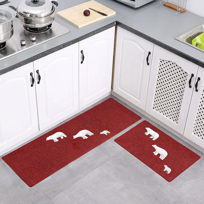 2pcs Animal Kitchen Floor Mat Non slip Kitchen Floor Rug Kitchen Rug Kitchen Mat
