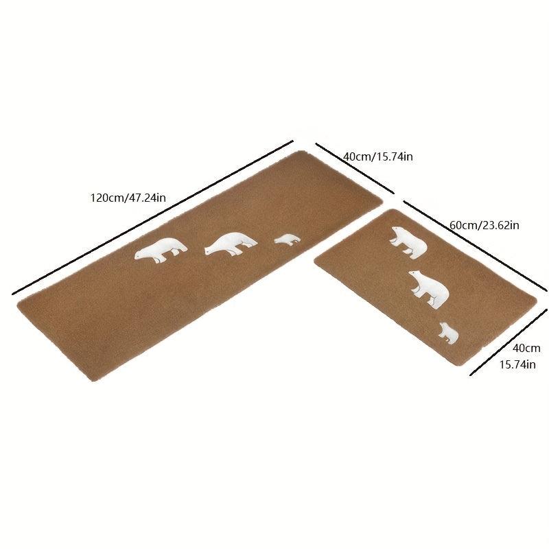 2pcs Animal Kitchen Floor Mat Non slip Kitchen Floor Rug Kitchen Rug Kitchen Mat