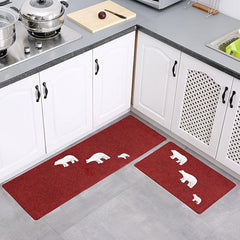 2pcs Animal Kitchen Floor Mat Non slip Kitchen Floor Rug Kitchen Rug Kitchen Mat