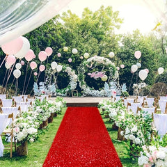 Navy Sequin Aisle Runner 4FTx15FT Glitter Wedding Ceremony Outdoor Bridal