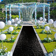 Navy Sequin Aisle Runner 4FTx15FT Glitter Wedding Ceremony Outdoor Bridal