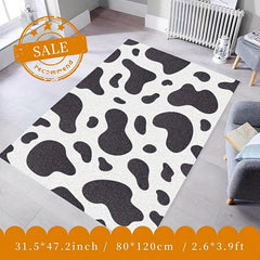 Cow Skin Spots Kitchen Rug Entry Carpet Mat Living Room Rug