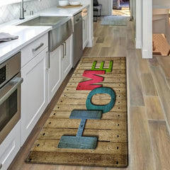 Anti Fatigue Kitchen Mat Wood Print
